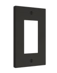Solid brass Futura Open Wall Plate in Coal Black Brass finish