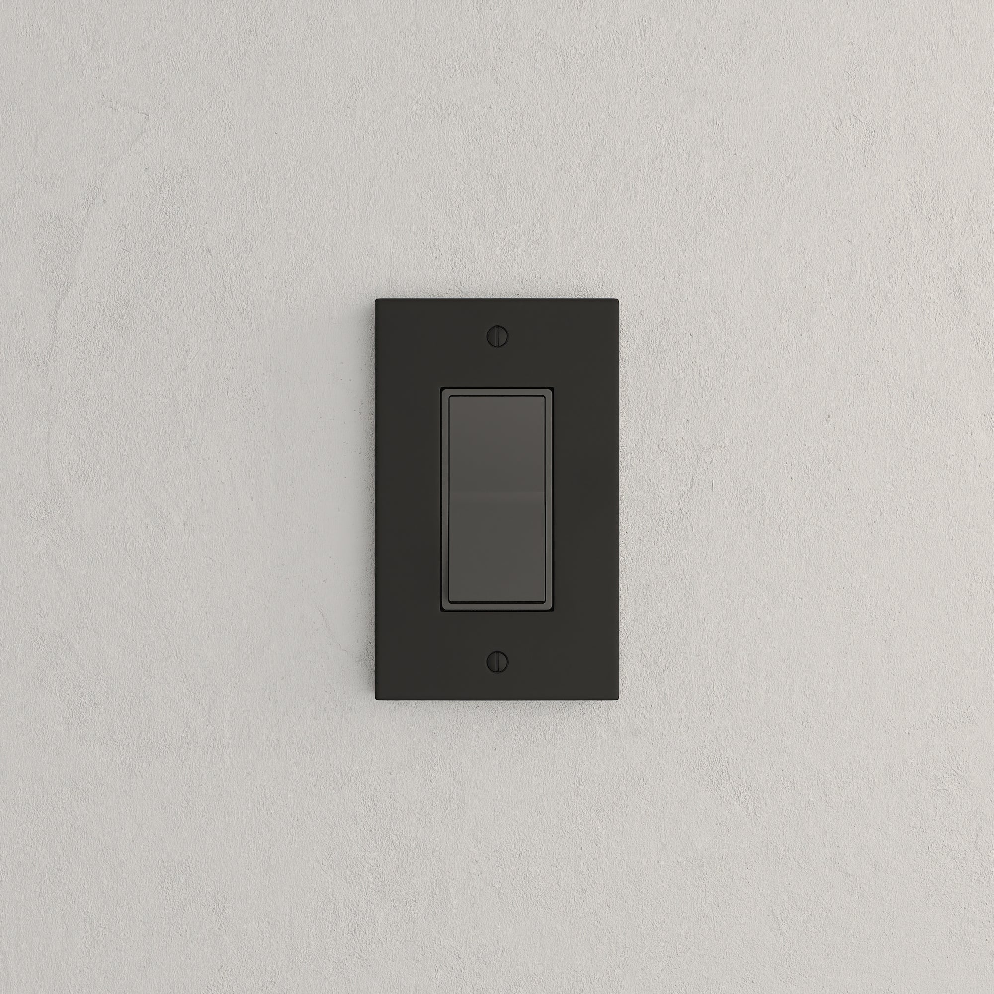 Solid brass Futura Open Wall Plate in Coal Black Brass finish
