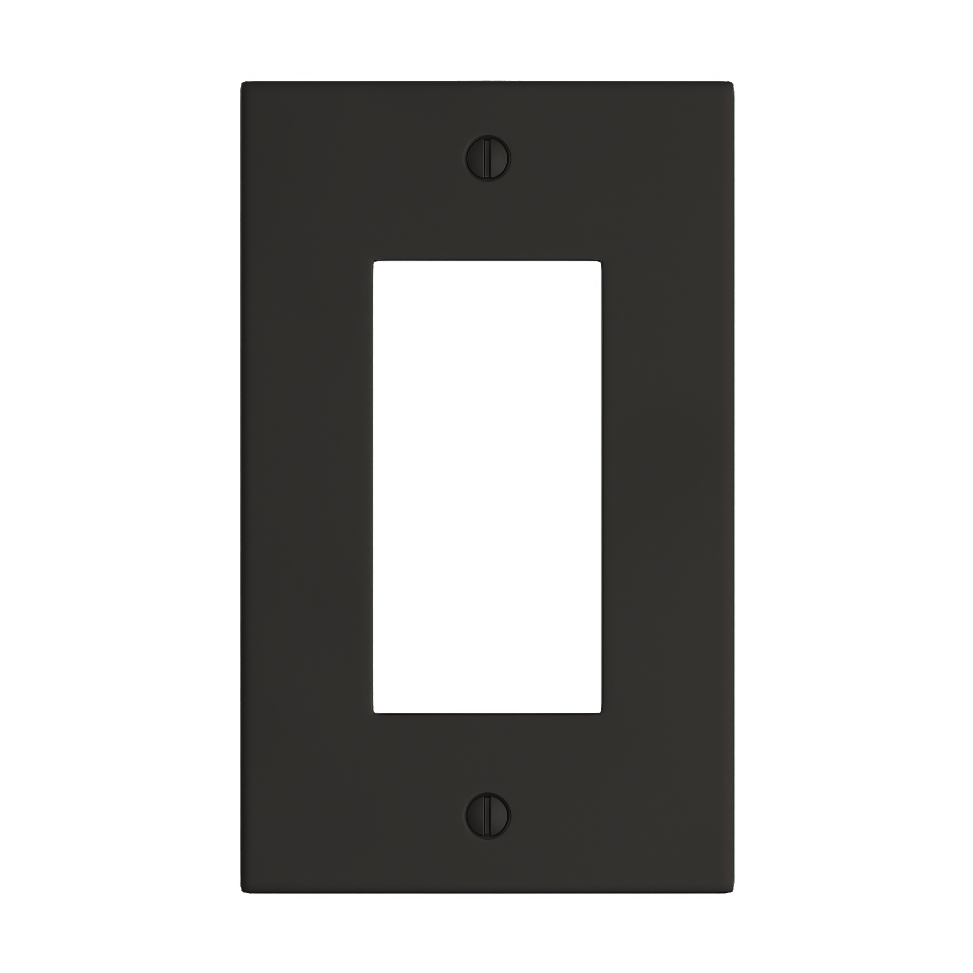 Solid brass Futura Open Wall Plate in Coal Black Brass finish