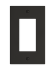 Solid brass Futura Open Wall Plate in Coal Black Brass finish
