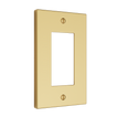 Solid brass Futura Open Wall Plate in Polished Brass finish