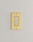Solid brass Futura Open Wall Plate in Polished Brass finish
