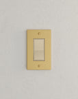 Solid brass Futura Open Wall Plate in Satin Brass finish