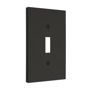 Futura Toggle Wall Plate - Coal Black Brass