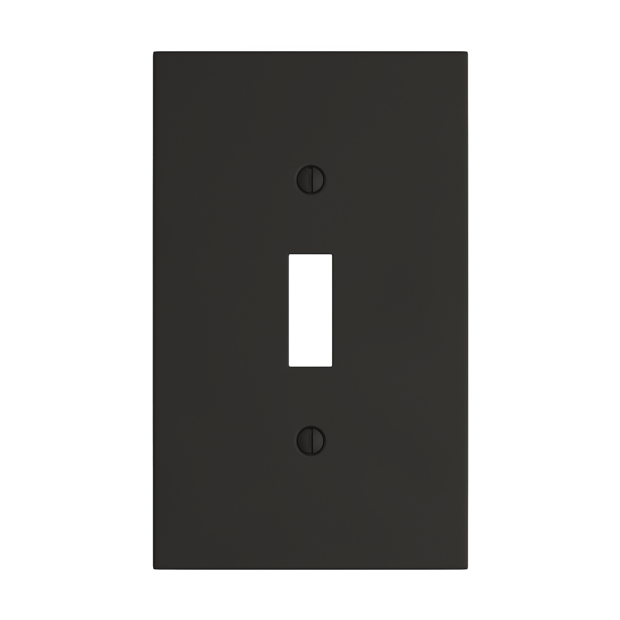 Solid brass Futura Toggle Wall Plate in Coal Black Brass finish