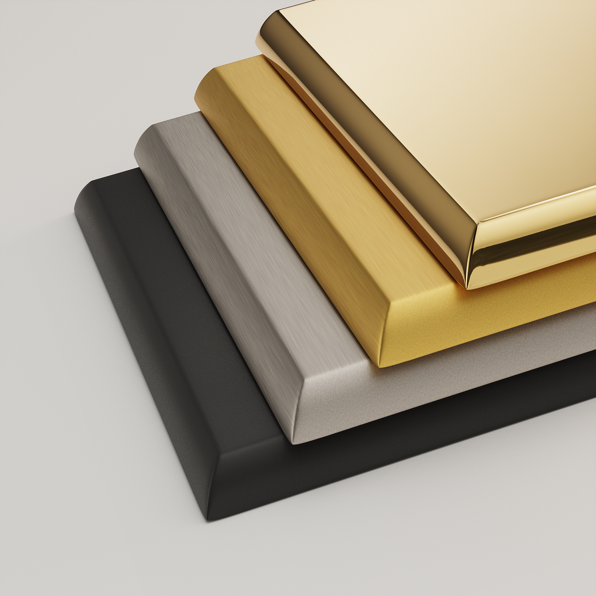 Solid brass Century Toggle &amp; Open Wall Plate – Double