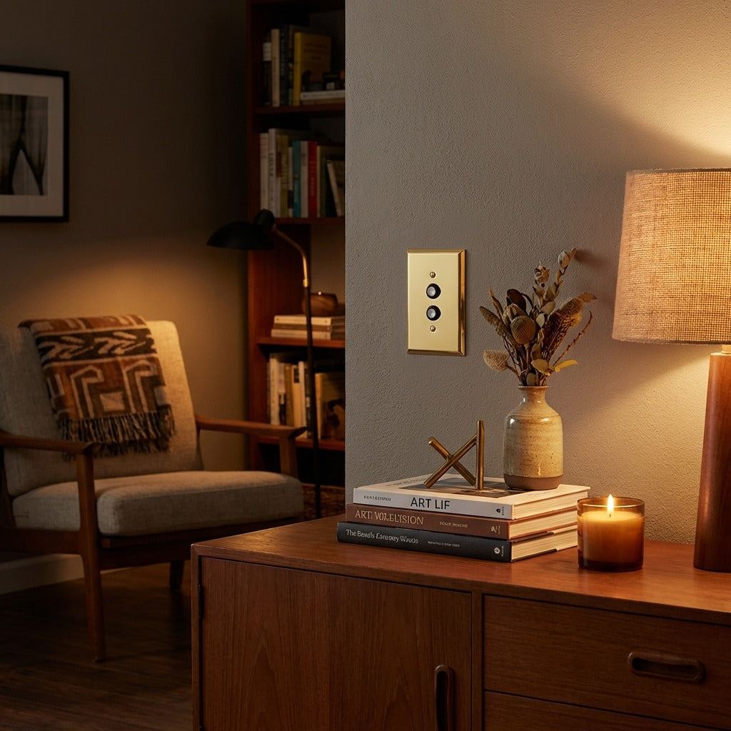 Century Push Button Wall Plate - PB lifestyle evening-03