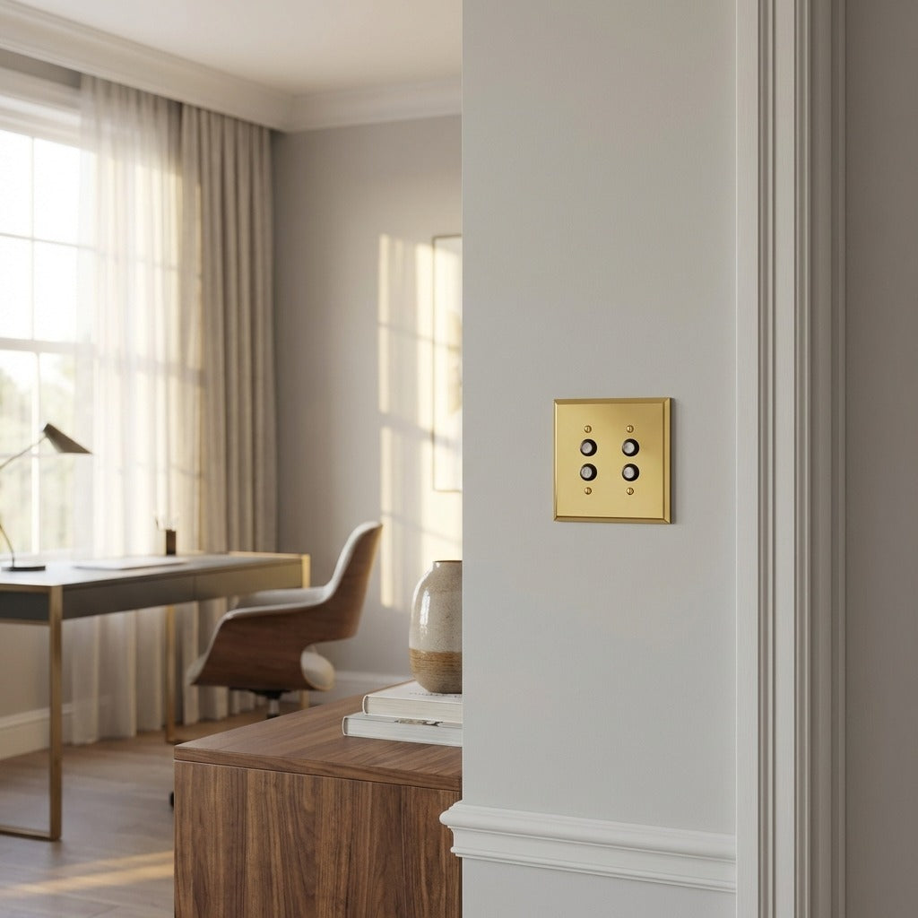 Century Push Button Wall Plate – Double - PB lifestyle mid-02