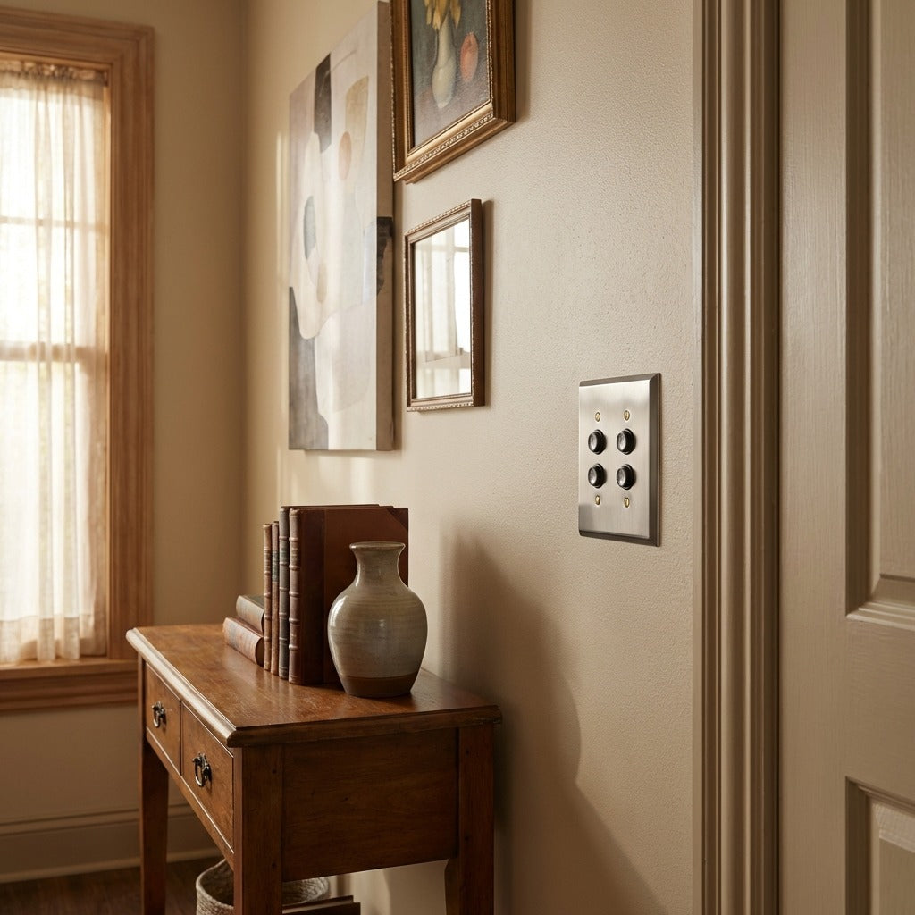 Century Push Button Wall Plate – Double - SN lifestyle mid-03
