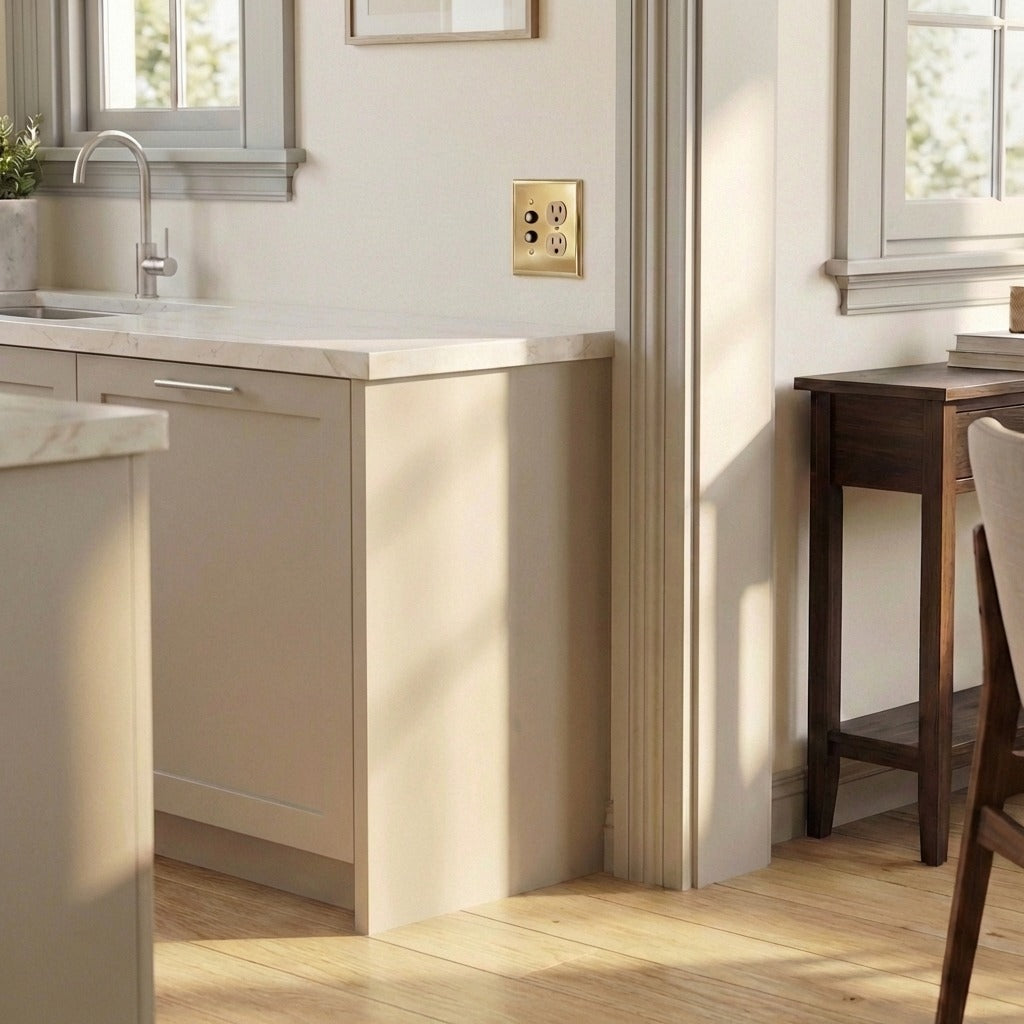 Century Push Button &amp; Outlet Wall Plate – Double - PB lifestyle mid-06